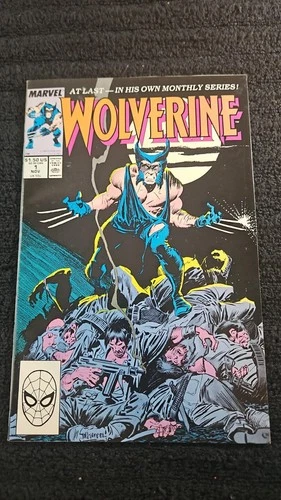 1988 MARVEL COMICS WOLVERINE #1 VFNM KEY 1ST APP PATCH VINTAGE X-MEN