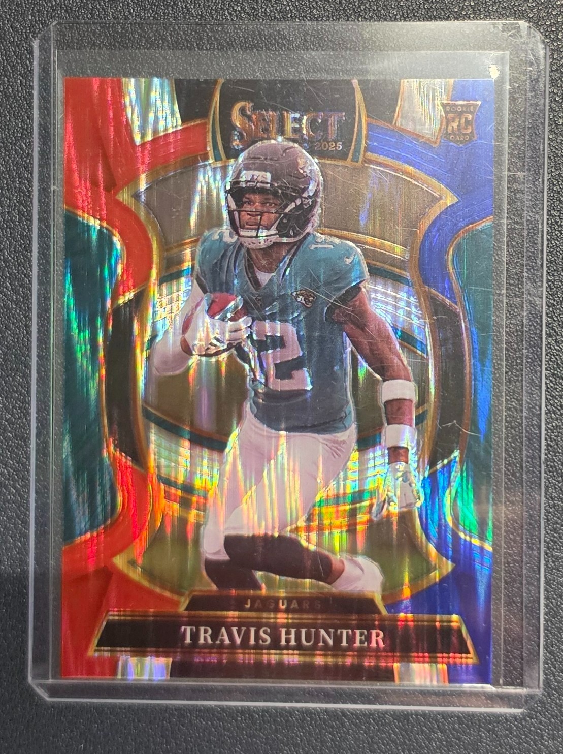 Panini 2025 Select Concourse Travis Hunter #28 Tri-Color Prizm  RC Jaguars