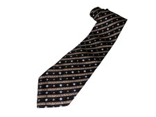 Stefano Ricci For Saks Fifth Avenue Men's Luxury Black Multi-Color Silk Tie