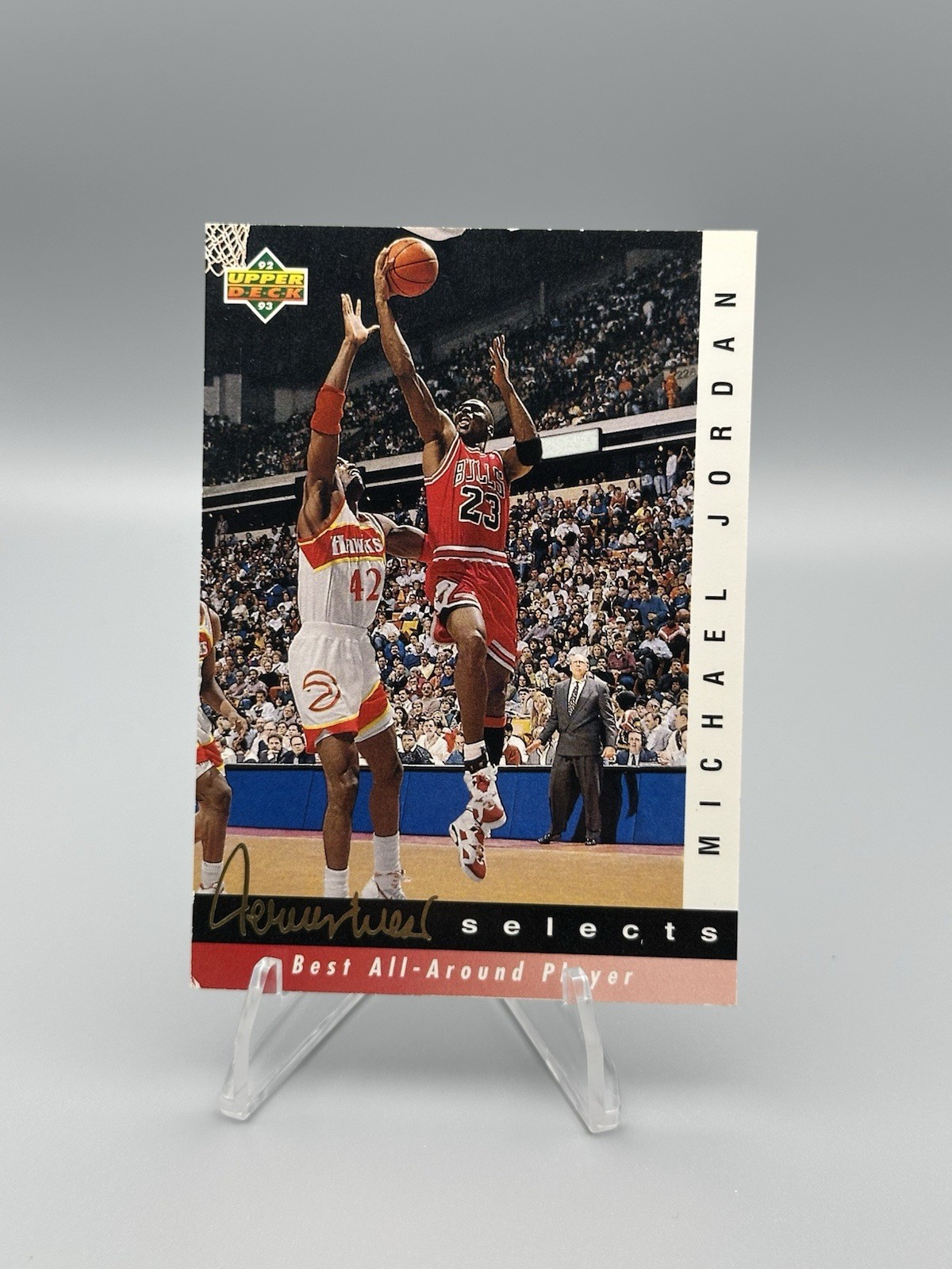 1992-93 Upper Deck # JW8 Michael Jordan - Jerry West Selects