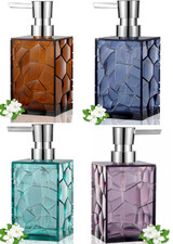 Hand Soap Dispenser pump glass for bathroom Kitchen Bottles Refillable Lotion