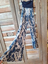 Vintage JEAN PAUL GAULTIER Pants , blue floral print, fitted with relaxed Leg.