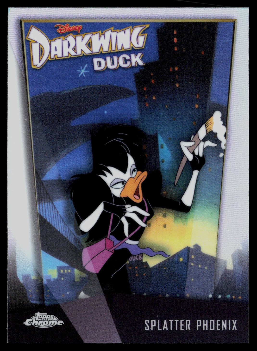 2026 Topps Chrome Disney Darkwing Duck 35th Anniversary Splatter Phoenix #DD-6