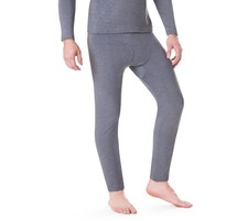 ROCKY Men's Thermal Underwear Men Long Johns for Medium, Melange Grey 