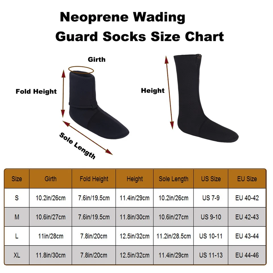 Fly Fishing Wading Socks - Neoprene Perforated Comfort Fit for Wet Wading - Image 2 of 4