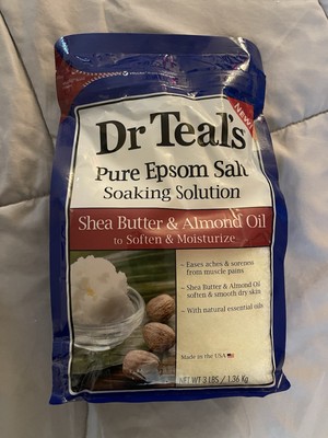 Dr Teal's Epsom Salt Magnesium Soak with Shea Butter & Almond Oil 3 lbs