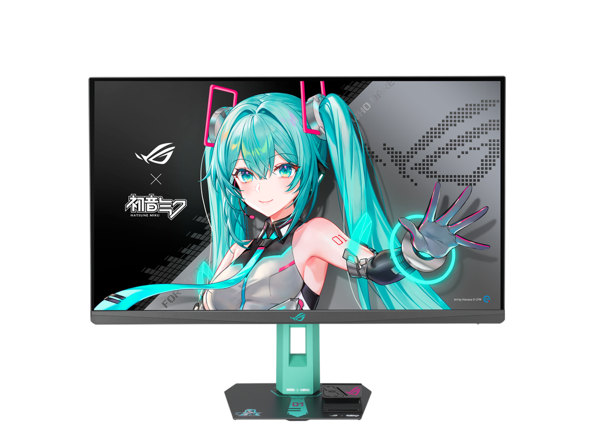 新品 ROG Strix XG27ACMEG-G 初音ミク　モニター ASUS ROG Strix XG27ACMEG-G Hatsune Miku Edition Monitor – 27-inch