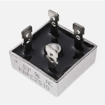 1pcs KBPC2510 Diode Bridge   Single Phase Metal Case 1000V 25A KBPC-2510 *hh