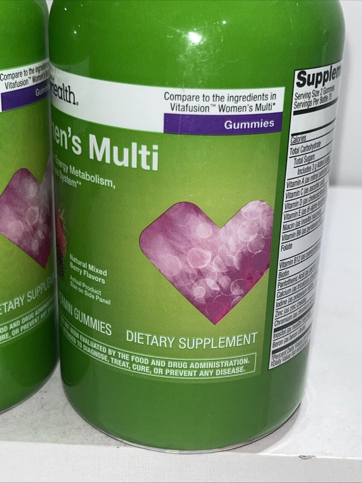 2 gomitas multivitamínicas CVS selladas para mujer 150 unidades cada una Foto 4 de 4