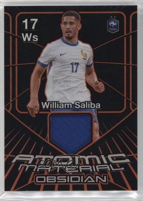 2024-25 Obsidian Atomic Material Electric Etch Orange /99 William Saliba 16wc