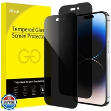 JETech Privacy Full Coverage Screen Protector for iPhone 14 Pro M