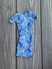 Vintage Barbie Dress - Blue Mandala