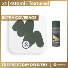 x1 Rust-Oleum Multi-Colour Premium Spray Paint Textured Deep Forest Green