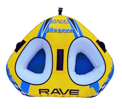 Fastrax Towable Tube, 1-2 Riders, Unique Shape for Fast Rides, Two Riding Sty...