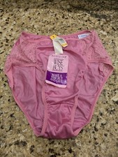 Women's Maidenform Panty Satin Lace 40508 Size 7 NEW Pink Vintage 1990's