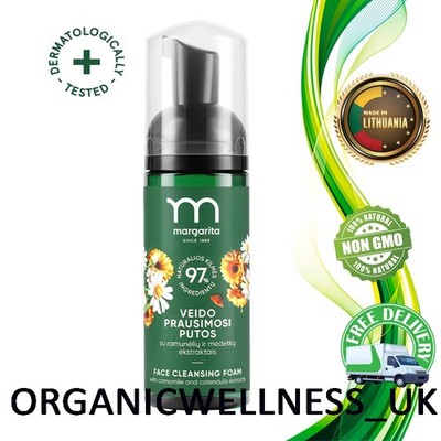 MARGARITA Gesichtsschaum 100% Bio Ringelblume + Kamillenextrakte 150ml.