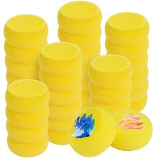 70 Pcs Round Painting Sponge 3Inch Yellow Synthetic Sponge Watercolors Artist...