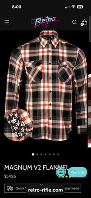NIP Retro Rifle 4xl Flannel  Magnum V2 