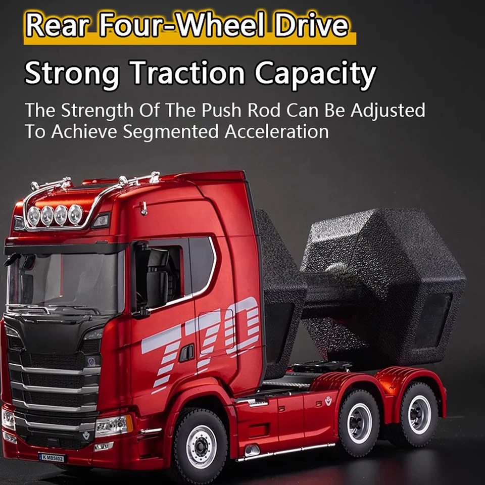 HUINA1501/1502 770S Scania Alloy Tractor 19CH RC Truck 1/18 2.4G sound and light - Image 3 of 4