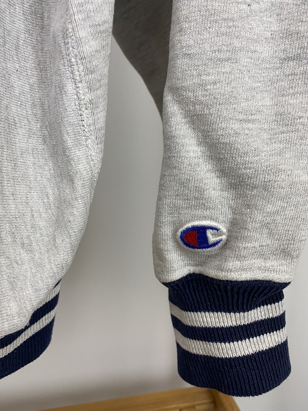 VTG Champion Reverse Weave Script Spellout Ringer… - image 3