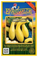 1 Oz Early Summer Crookneck Summer Squash Seeds - Everwilde Farms Mylar Packet