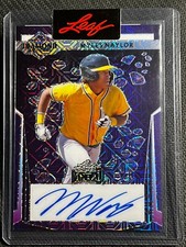2023 Leaf METALPURPLE  REFRACTOR PROSPECT ROOKIE AUTO Myles Naylor 1/1