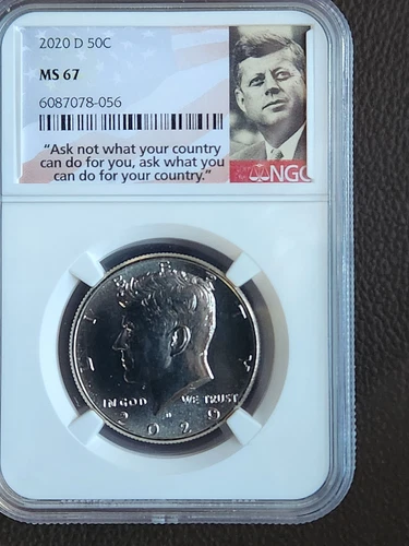 2020-D NGC MS 67 Kennedy Half Dollar