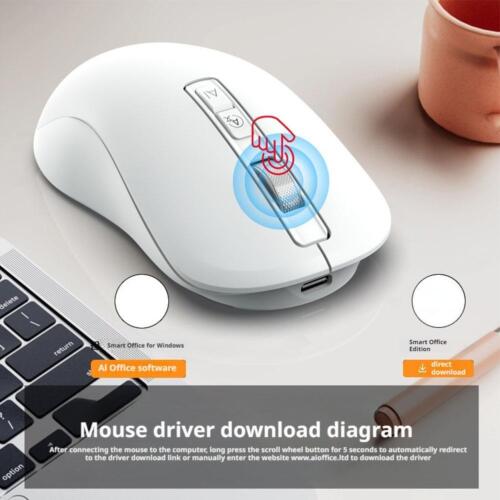 Ai Intelligent Voice Mouse Wireless Bluetooth DualMode Mute W/ Translate Wri ✨m - Picture 3 of 19