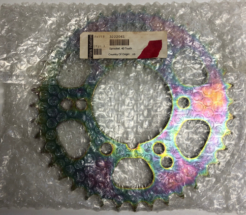 OEM Genuine Polaris Original 40 Tooth Rear Sprocket P/N 3222061 NEW - Picture 3 of 3