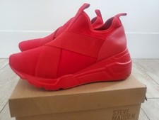 Steve Madden  Cryson Red Elastic Sneaker Size 6.5