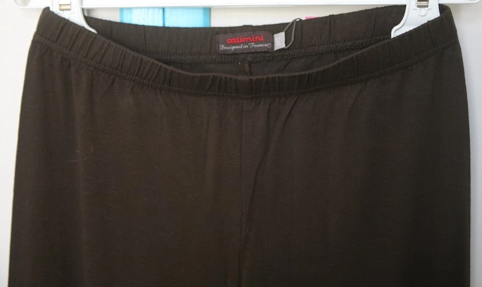 12 ans LEGGINGS long fin NEUF avec étiquette CATIMINI couleur chocolat - Photo 3/4