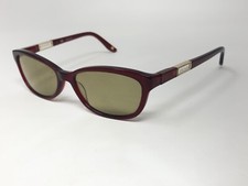 ESCADA VES300 COL.07FQ Eyeglasses Frame Italy 53-16-140 Ruby/Gold Crystal GO71