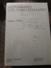 Repertorio del Foro Italiano - Anno 1986 - Zanichelli Bologna