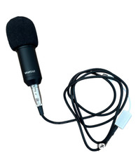 Vivitar Podcasting Microphone Vlog Podcast Uni Directional Vlog Essentials Black