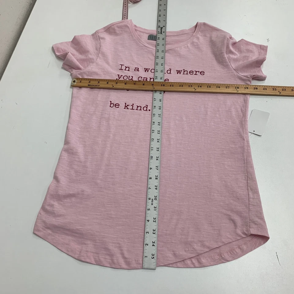 Camisa Be Kind Mujer L Grande Rosa Fresca En Un Mundo Donde Puedes Be Cualquier Cosa Camiseta Foto 4 de 4