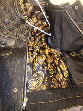 mens denim club vest motorcycle