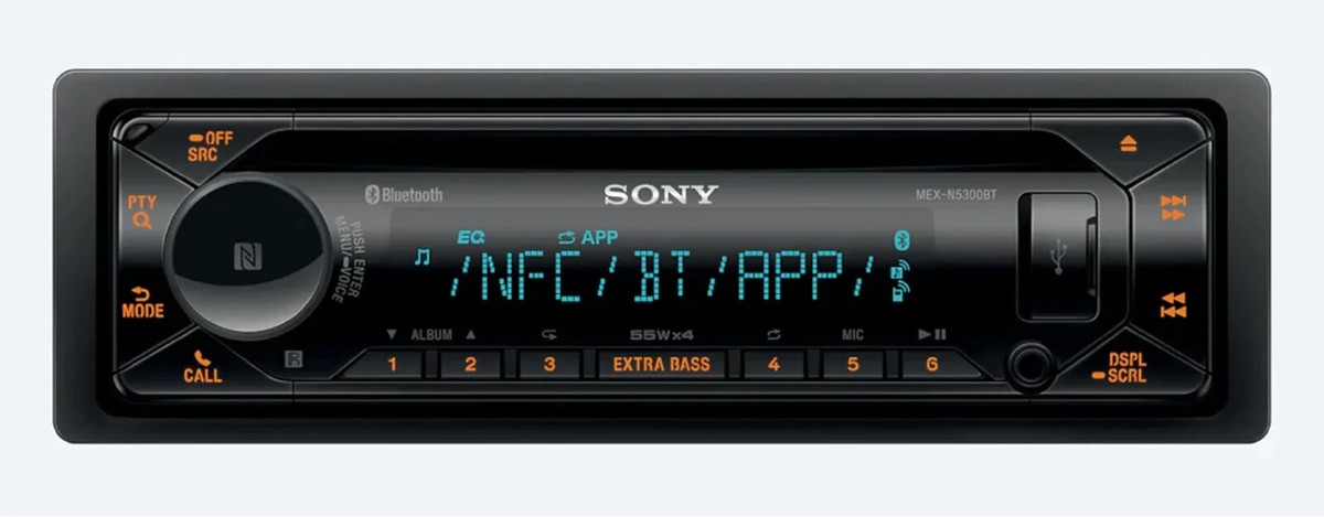 Sony MEX-N5300BT Car Stereo Single Din Radio with Bluetooth, CD