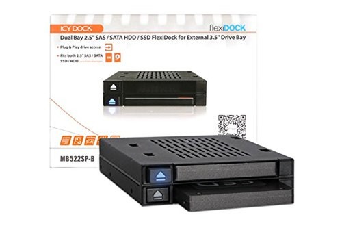 ICY DOCK Dual 2 Bay 2.5” SSD & HDD Dock Tool-Less Hot-Swap SATA / SAS Mobile ... - Picture 10 of 12