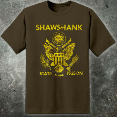 Shawshank State Prison Inmate T-Shirt Film 90s Herren Kult Classic Andy Dufresne