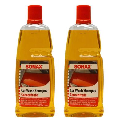 Sonax Car Wash Shampoo Concentrate (2 x 1 Liter Bottles) Made in Germany