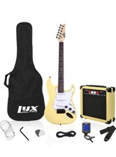 Lyxpro Beginner 39” Electric Guitar &amp; Electric Guitar Accessories - Retro Yellow