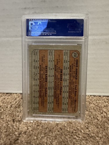1972 Topps BB S.F. GIANTS ROOKIE STARS Jim Barr, Dave Rader, Chris Arnold PSA 5 - Picture 2 of 2