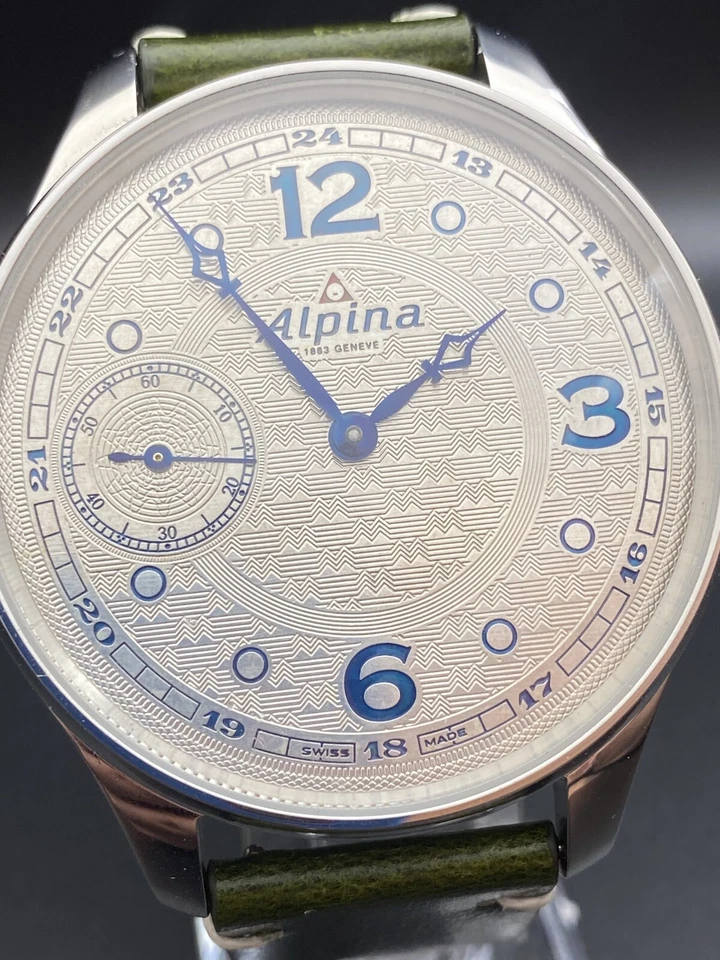 Reloj Pulsera Grande Alpina Movimiento MATRIMONIO Vintage Personalizado ALPINA Foto 4 de 4