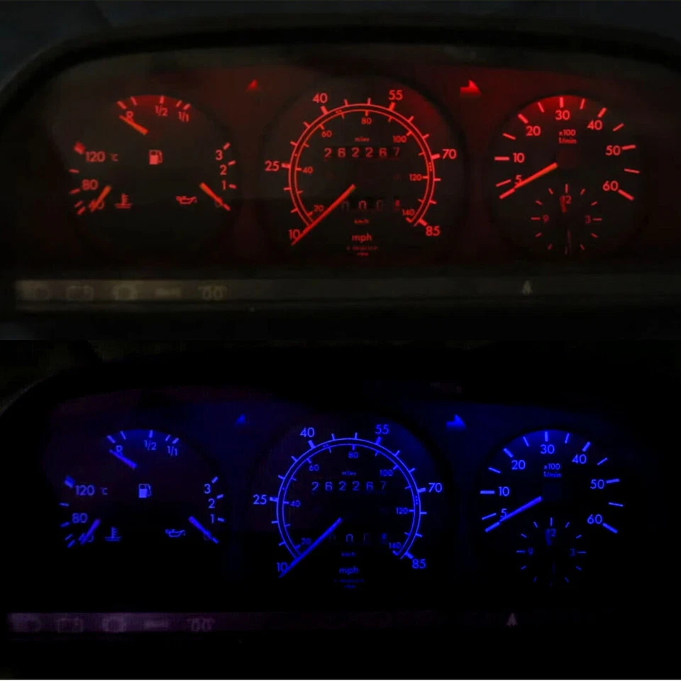 Gauge Cluster & Center Console LED Dashboard Lights Bulbs for Mercedes Benz W123 - Image 4 of 4
