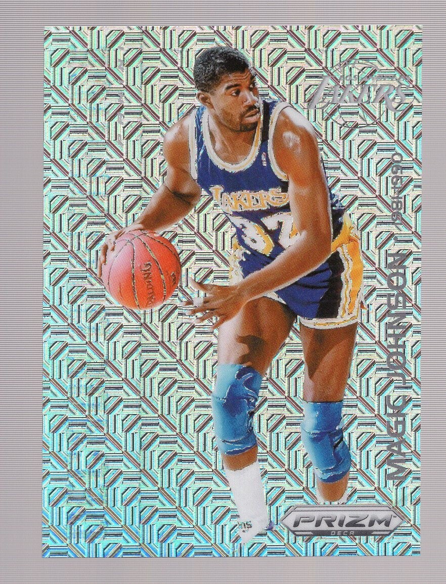 MAGIC JOHNSON 2023-24 PANINI PRIZM DECA DECADE DOMINANCE MOJO PRIZM #17/25