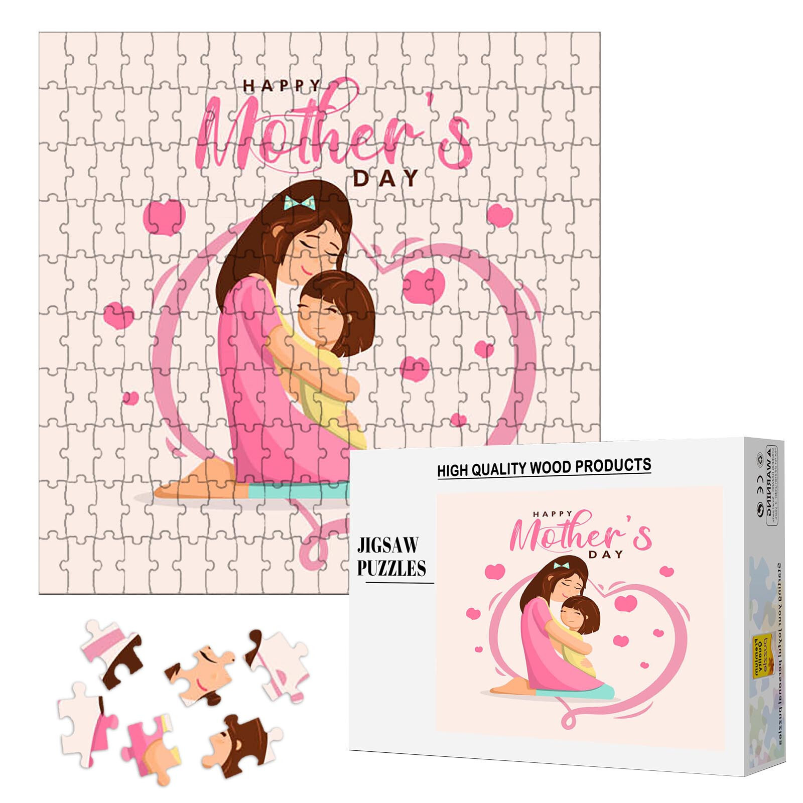 200pcs Wooden Puzzles Custom Photos Gift Box set DIY Gift for Friends Lovers