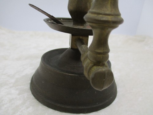 Vintage Brass Sailor/Nautical Candlestick Holder with Hanging Ring - Picture 4 of 14