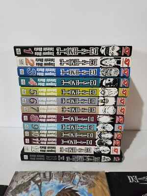 Death Note Manga Complete Set Volumes 1-13 Plus 3 Novels English