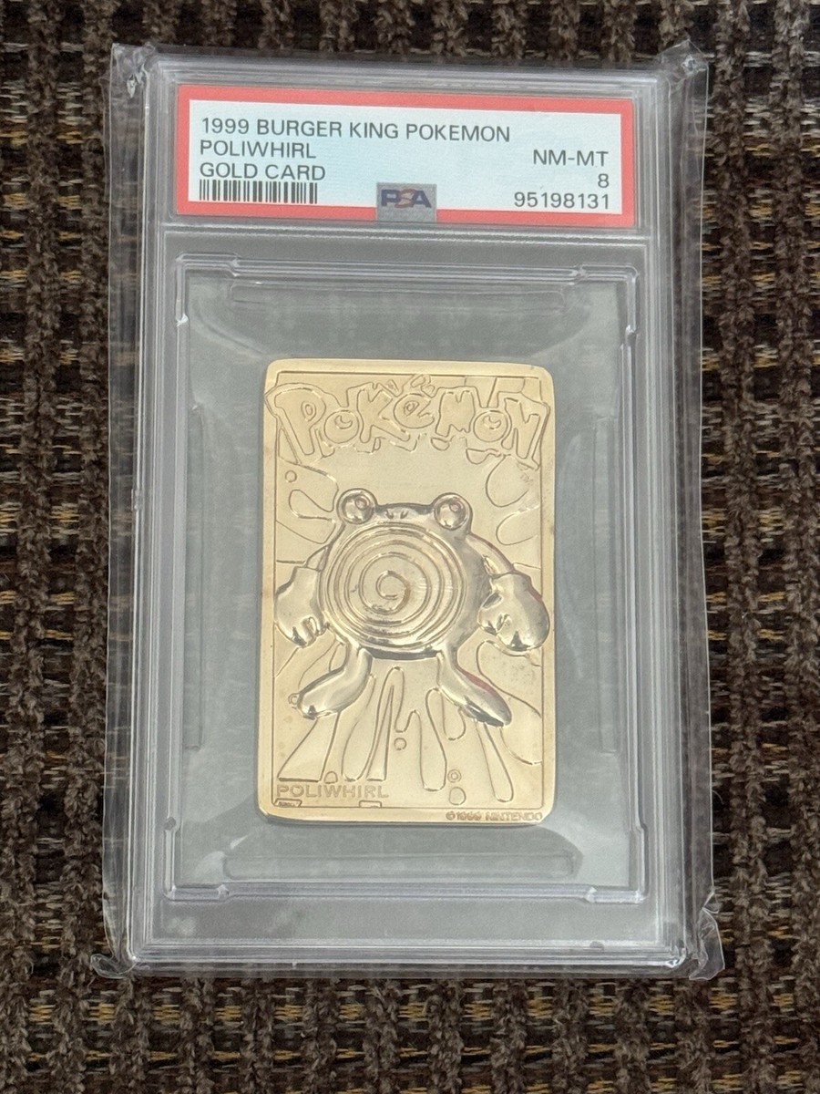 Charizard Pikachu Pokemon Card Burger King Set 23k Gold PSA 8 NO