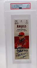 7/8 2011 Los Angeles Anaheim Angels Ticket Mike Trout	MLB Debut PSA Signed AUTO
